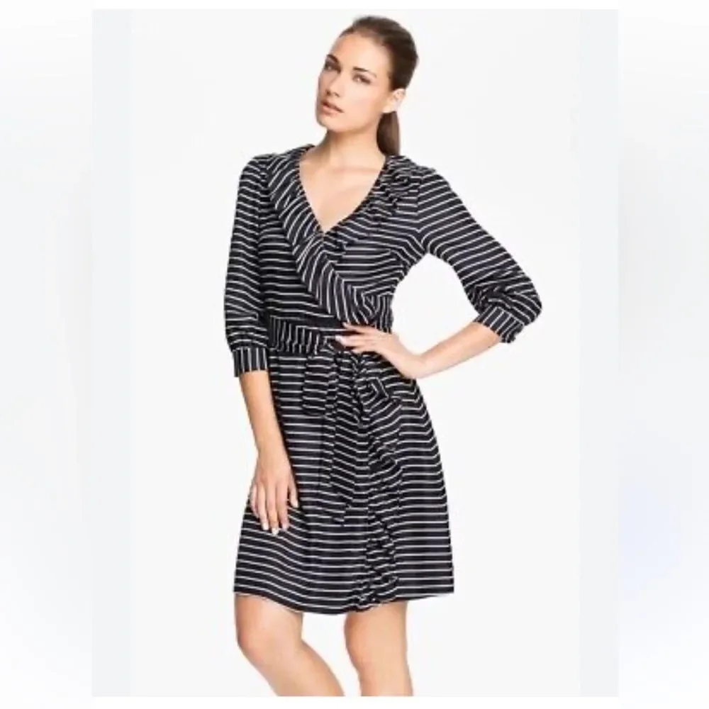 Kate Spade Daniella Striped Wrap Dress